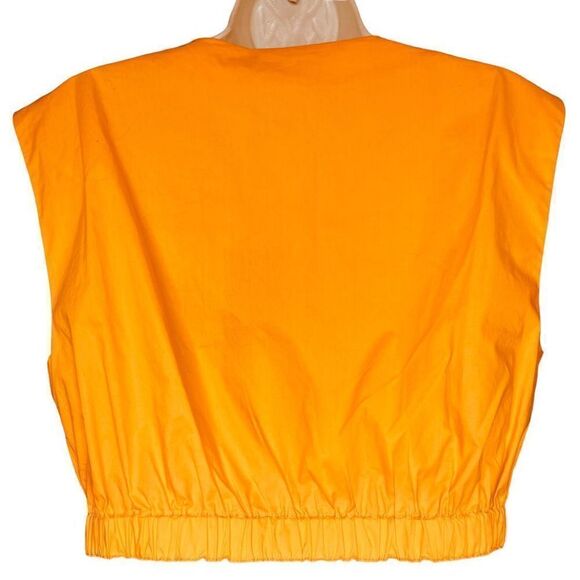 Nicholas Starla Tie Hem Top in WallFlower (orange) NWT Size 10 - Picture 4 of 9